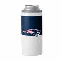 Logo Brands New England Patriots Colorblock 12oz Slim Can Coolie 619-S12C-11